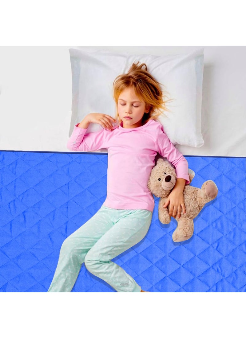 ADBENI HOME ADBENI HOME Toddler Mattress Pads Potty Training Mattress Protector Pad Potty Training Sheets Protector Pee Pads for Kids Bedwetting Night Washable Reusable 55x39 Inch Large Royal Blue 