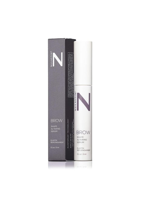 NULASTIN Eyebrow Serum for Thicker Looking Brows - BROW Shape Altering Serum - Reduce Shed & Encourage Fuller, More Youthful-Looking Brows - With Keratin & Peptides (0.1 Fl Oz)