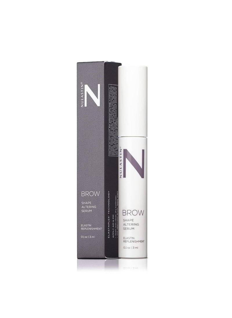NULASTIN NULASTIN Eyebrow Serum for Thicker Looking Brows - BROW Shape Altering Serum - Reduce Shed & Encourage Fuller, More Youthful-Looking Brows - With Keratin & Peptides (0.1 Fl Oz) 