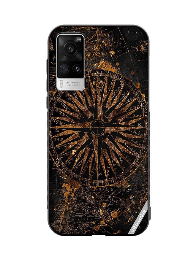 VR CREATIVE Protective Case Cover For Vivo X60 Pro Brown Shield Design Multicolour - Image 1