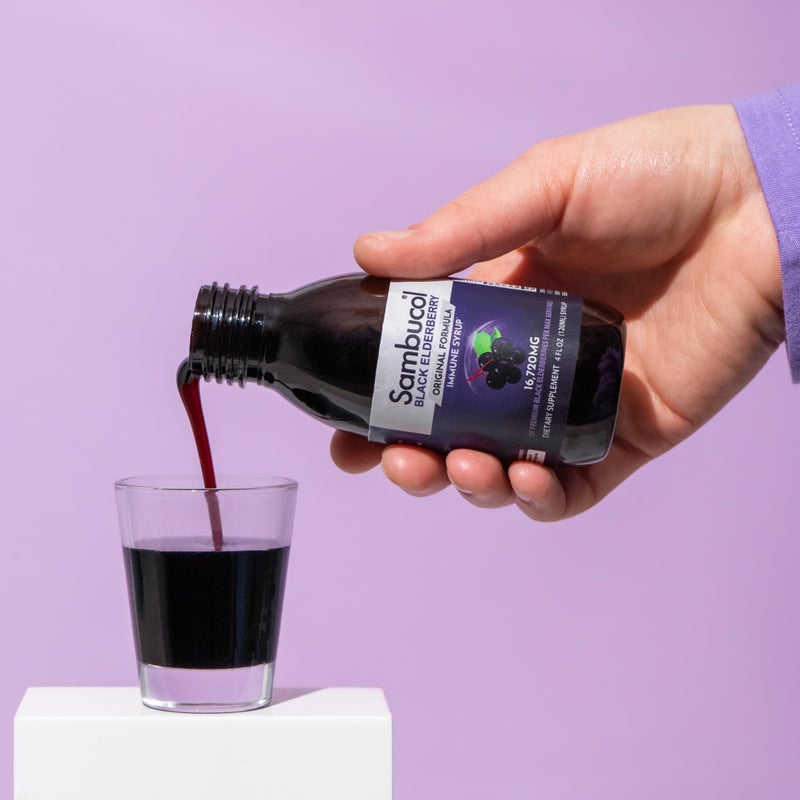 Sambucol Black Elderberry Syrup - Sambucus Elderberry Syrup for Adults Immune Support, Elderberry Liquid, Elderberry Extract, Gluten Free - 7.8 Fl Oz - Image 2