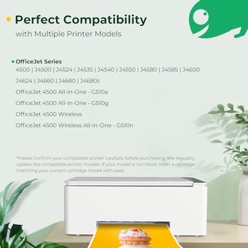 COLORETTO خراطيش حبر بديلة COLORETTO المعاد تصنيعها لطابعة HP 901XL للاستخدام مع HP Officejet 4500 G510a G510g G510n J4500 J4524 J4624 J4660 J468 (1 أسود + 1 ملون) حزمة كومبو - Image 3