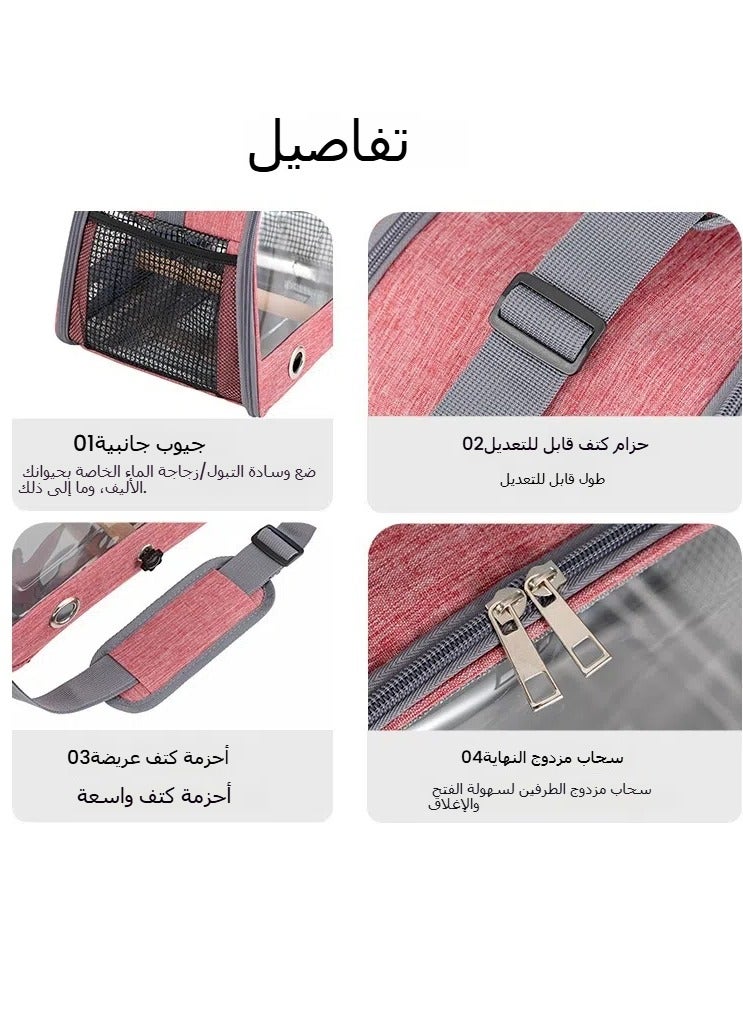 general Parrot Takeout Bag Portable Bird Bag Outgoing Foldable Pet Bag Hamster Rabbit Small Pet Outgoing Cage Watermelon Red (including station stick + steel plate) - Image 3