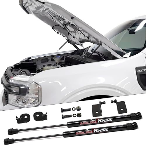 Redline Tuning Ford Maverick 2022+ Hood Lift Support QuickLIFT Plus All Black System - Image 1