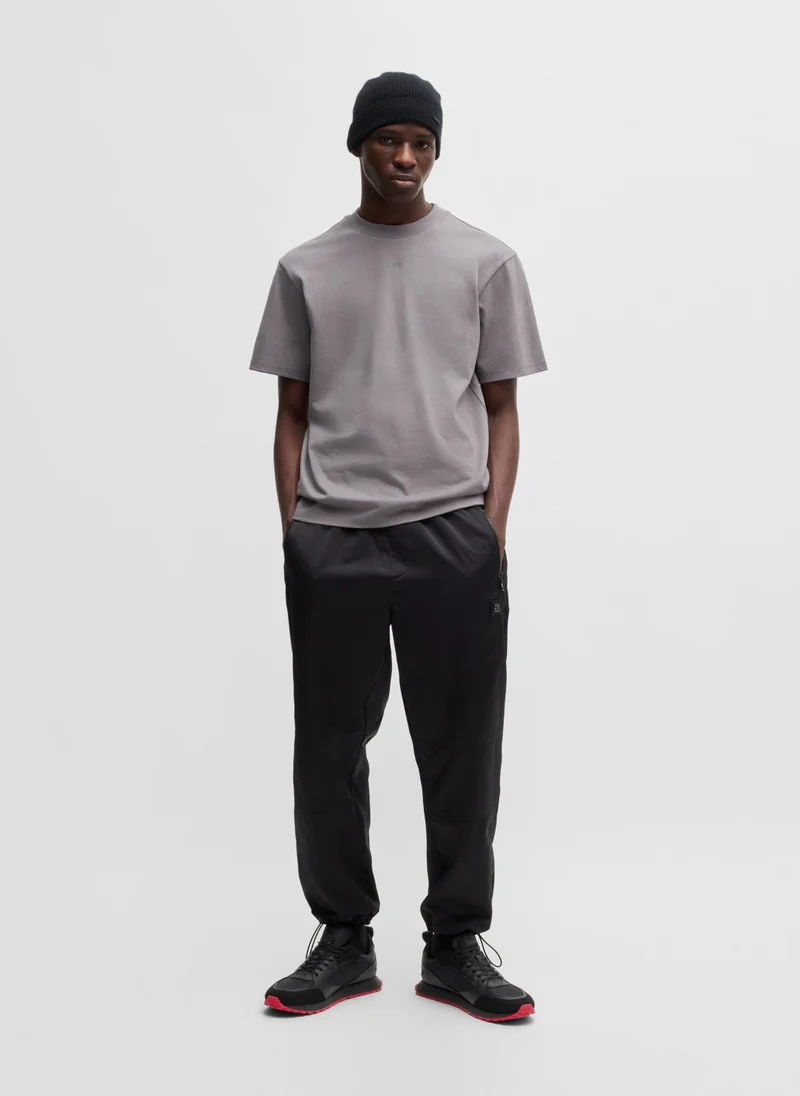 HUGO Mixed-material trainers with branded accents