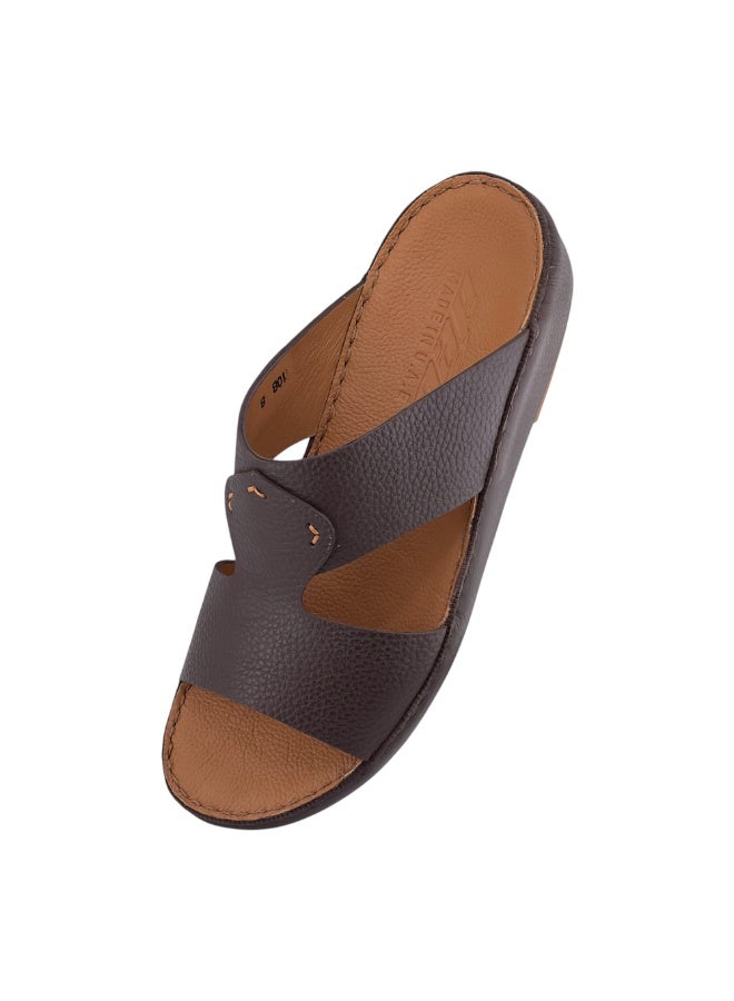 AET A E T Handmade Arabic Sandals For Men | Outdoor Mens Slippers | Genuine PU Leather With Buckle - Image 3