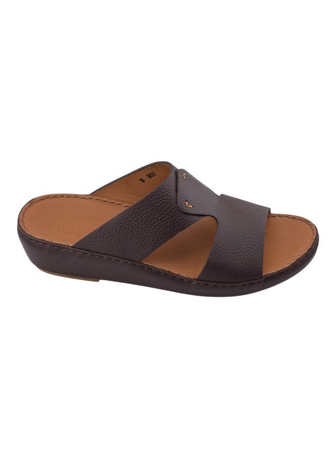AET A E T Handmade Arabic Sandals For Men | Outdoor Mens Slippers | Genuine PU Leather With Buckle - Image 1