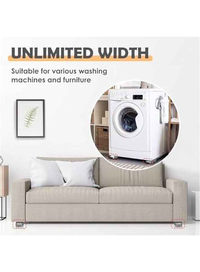 HOOKOR Appliance Rollers Heavy Duty,Furniture Dolly Mobile Roller, Fridge Stand Moving Cart,Extendable Appliance Rollers Mobile Washing Machine Base Easily Move, Dryers, Refrigerators, Furniture  - Image 5