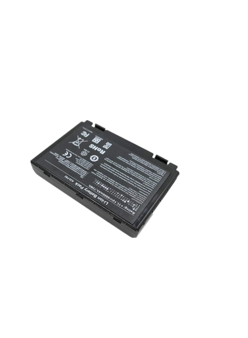 Terabyte 4400.0 mAh Replacement Laptop Battery For Asus F52 F82 K40c K40id K50il K50ab K60 K70 X65 X5e A32-f82 A32-f52 Series Black - Image 2