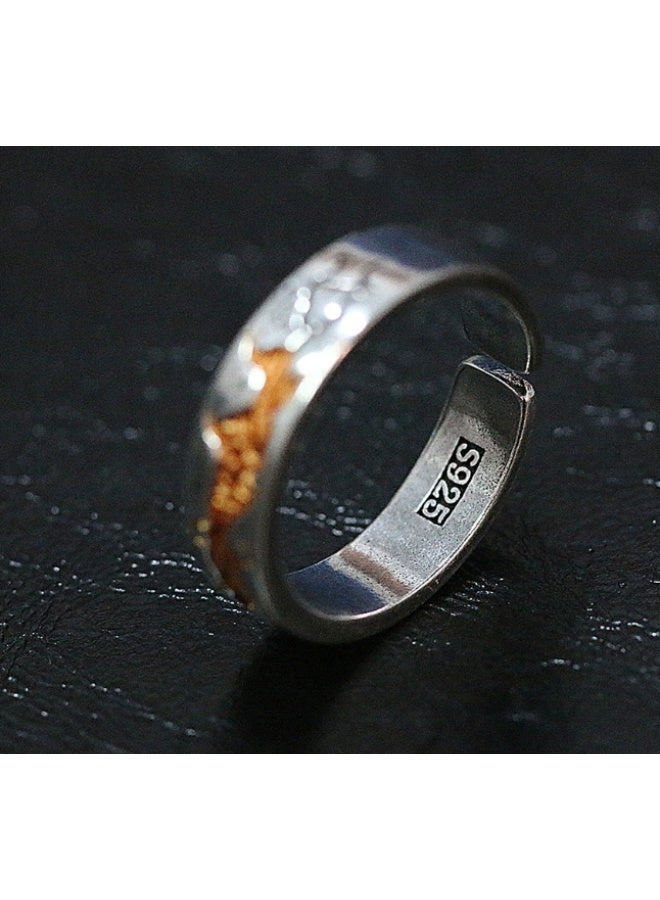 LATEEN Men Adjustable Ring Elegant Unique Retro Non-Fading Open Ring - Image 3