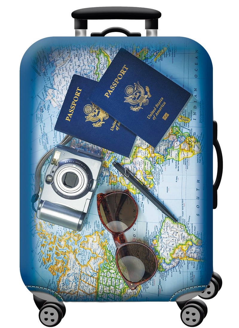 URbazaar Elastic Travel Luggage Cover Travel Suitcase Protective Cover for Trunk Case Apply to luggage Suitcase Cover  - Image 1
