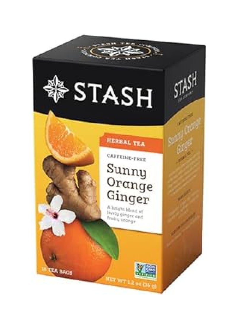 Stash Sunny Orange Ginger Herbal Tea 18 Bags 36g