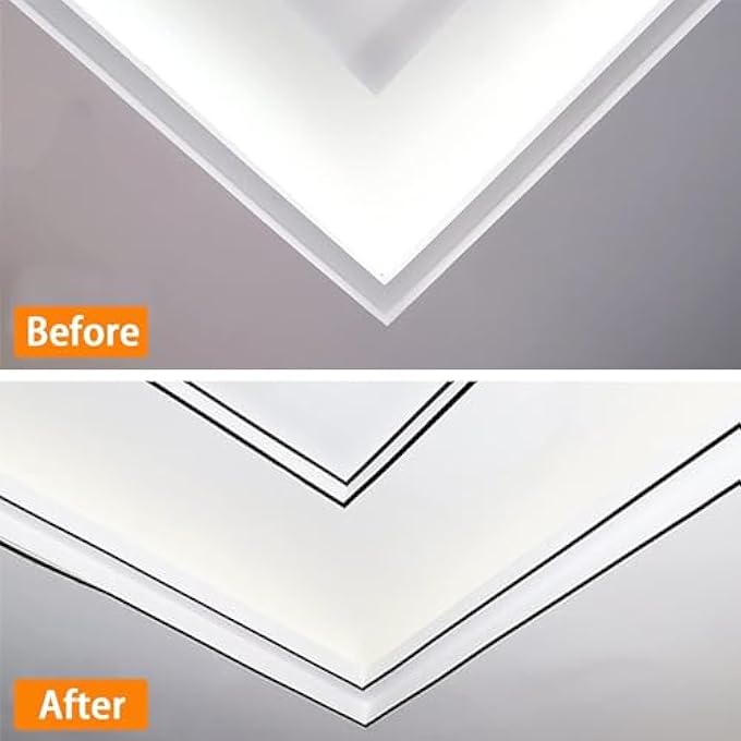 STAINLESS STEEL WALL MOLDING TRIM PEEL AND STICK, FLEXIBLE SELF-ADHESIVE METAL TRIM FOR CEILING, MIRROR FRAME AND MORE, MIRROR-LIKE FINISH METALLIZED BLACK - Image 3