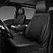 CAR PASS Leather Oxford Car Seat Covers Full Set AllWeather NonSlip Durable Universal Fit for SUVs Sedans Trucks Vans Automotive Armrest Airbag Compatible 3D Emboss 5 Black - Image 3