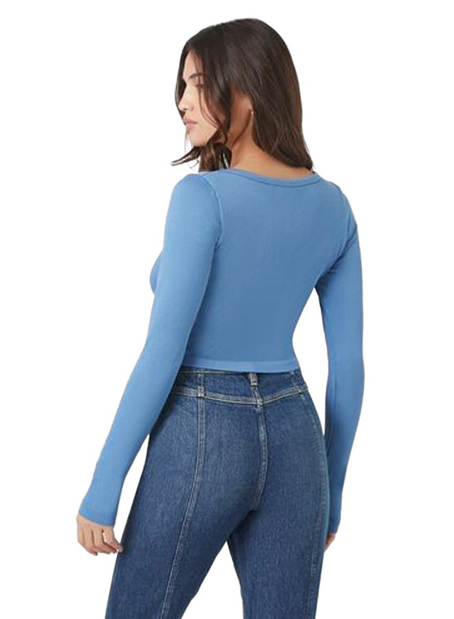 FOREVER 21 Seamless Long-Sleeve Crop Top - Image 4
