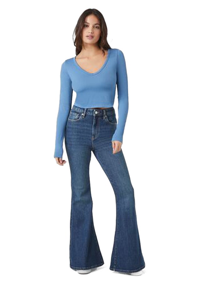 FOREVER 21 Seamless Long-Sleeve Crop Top - Image 5