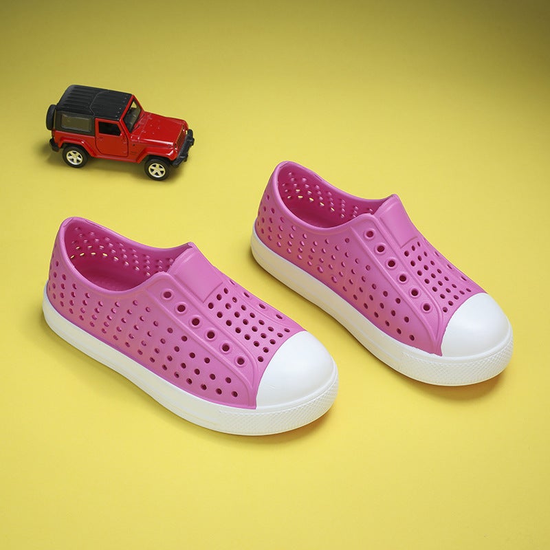 Cave Shoes Children'S Summer Non-Slip Waterproof Children'S Cave Shoes Parent-Child Breathable Hollow Beach Sandals Eva - Image 3