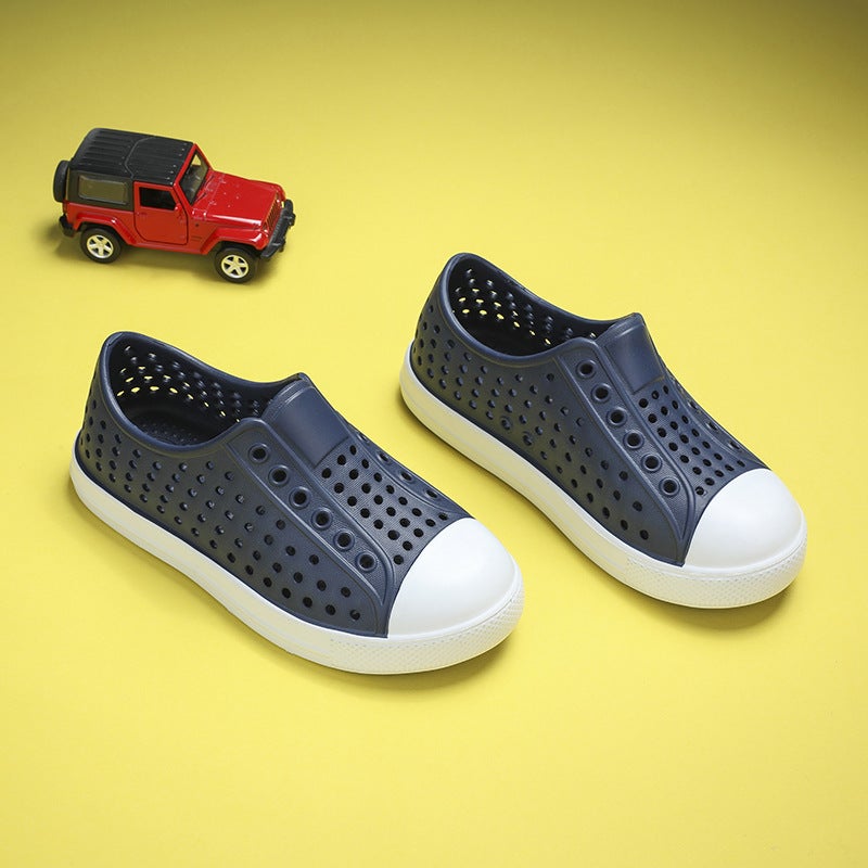 Cave Shoes Children'S Summer Non-Slip Waterproof Children'S Cave Shoes Parent-Child Breathable Hollow Beach Sandals Eva - Image 2