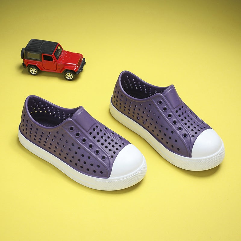 Cave Shoes Children'S Summer Non-Slip Waterproof Children'S Cave Shoes Parent-Child Breathable Hollow Beach Sandals Eva - Image 4