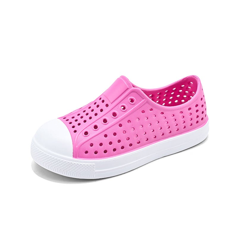 Cave Shoes Children'S Summer Non-Slip Waterproof Children'S Cave Shoes Parent-Child Breathable Hollow Beach Sandals Eva - Image 1