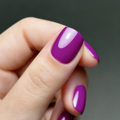 Vishine Gel Nail Polish 05 OZ Purple Shade Soak Off UV LED Nail Gel Polish Manicure Salon DIY for Nail Art LongLastnig 15ml - Image 5