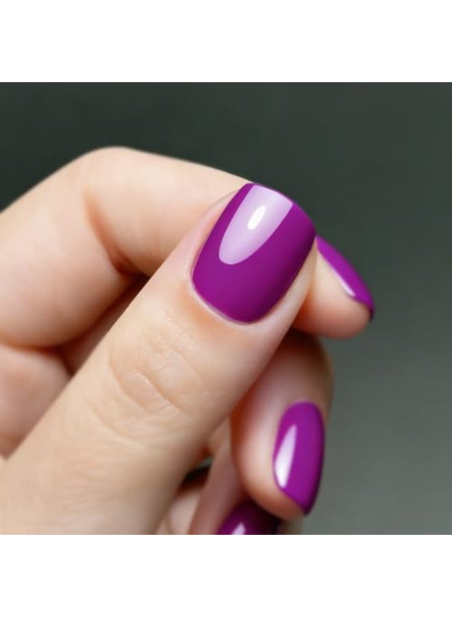 Vishine Gel Nail Polish 05 OZ Purple Shade Soak Off UV LED Nail Gel Polish Manicure Salon DIY for Nail Art LongLastnig 15ml - Image 4