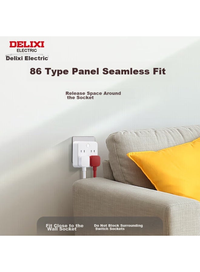 Delixi 86-type Conversion Plug/socket/power Strip/power Bar/power Adapter/power Converter, One-to Conversion Plug, Master Control, Wireless - Image 2