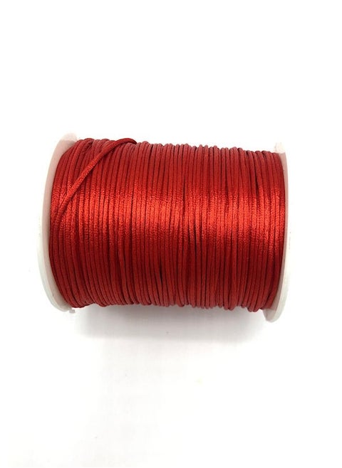100 Yards Of One Roll Jewelry Making Cord Silk Satin Material 1 Millimetre