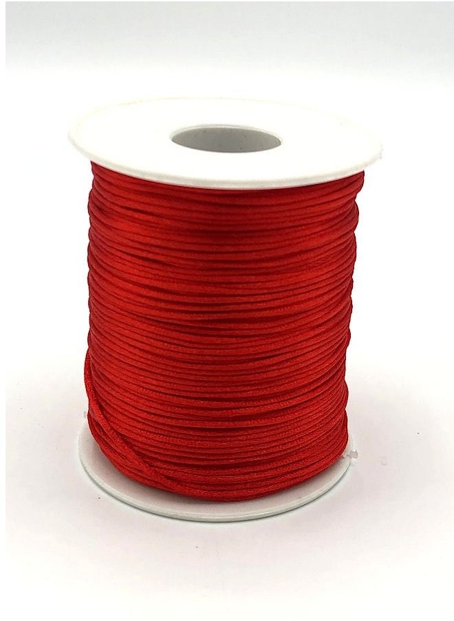 Generic - 100 Yards Of One Roll Jewelry Making Cord Silk Satin Material 1 Millimetre - Image 1