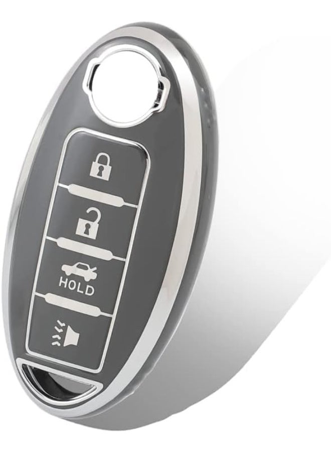 Key Cover for Nissan 4 Button TPU Car Keys Case Shell Protector for Nissan Sentra , Sunny Smart Key - Image 1