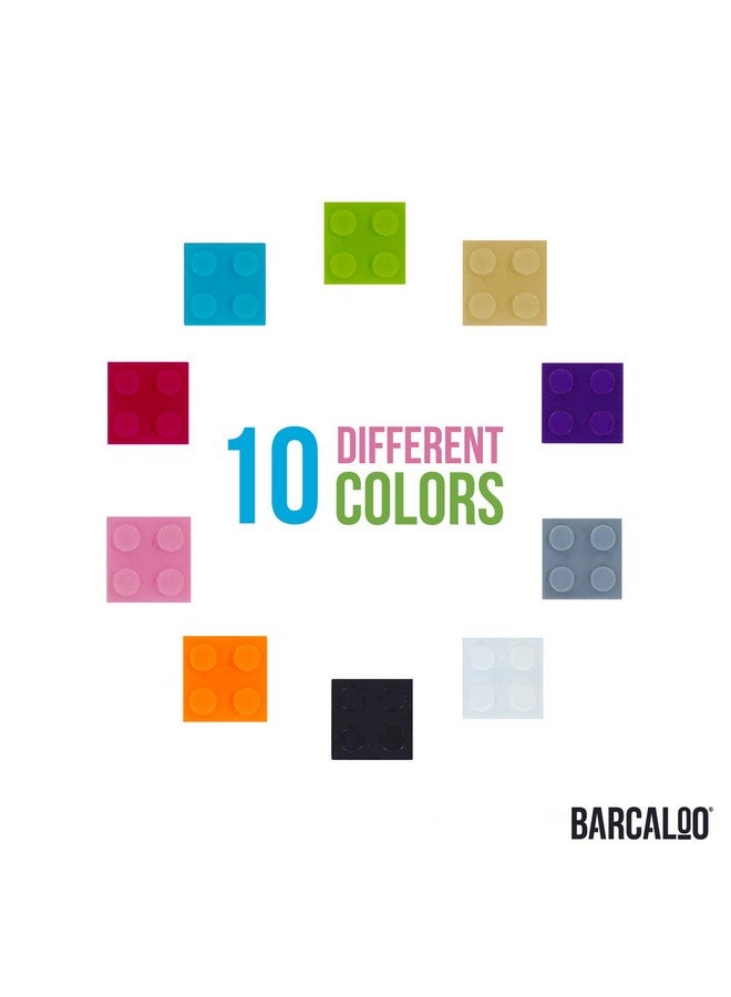 Barcaloo 1000 Piece Building Bricks Play Set, 10 Pastel Colors Bulk Building Blocks Play Set, Generic Brick Parts, for Boys and Girls - Image 2