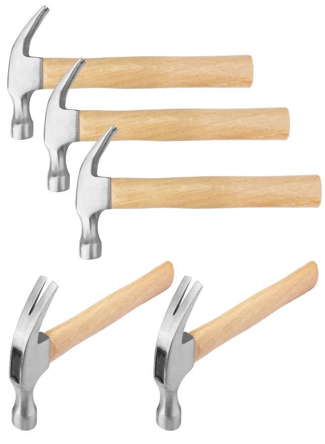 GENHAKON 5 Packs 26 OZ Claw Hammer with Wood Handle, Perfect Gift for Your Husband, Dad, or Friends! Ideal for Woodworking, Repairing, and Nailing. by GENHAKON. - Image 1
