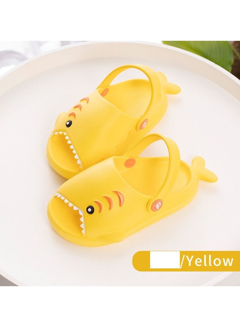 Loquat Lightweight Anti Slip Cartoon Shark Slippers - Image 1