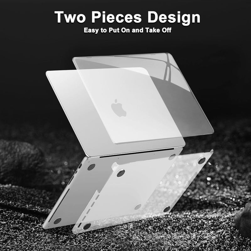موسيسو حافظة متوافقة مع MacBook Pro 16 بوصة 2025 2024 2023 2022 2021 M4 M3 M2 M1 A3403 A3186 A2991 A2780 A2485 Pro Max، تتجاوز الجمال الطبيعي غلاف صلب واقٍ وغطاء لوحة مفاتيح، شفاف كريستالي - Image 4