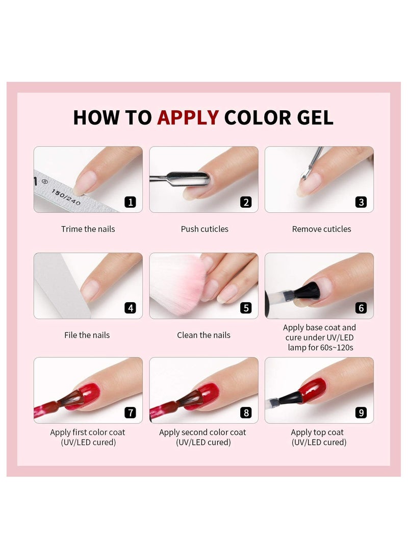 ريمي بيلا طلاء أظافر جل يدوم طويلاً، مقاوم للتشقق، يتطلب التجفيف تحت مصباح ليد بالأشعة فوق البنفسجية، 11 مل (نود) - Image 3