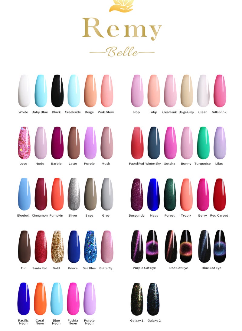 ريمي بيلا طلاء أظافر جل يدوم طويلاً، مقاوم للتشقق، يتطلب التجفيف تحت مصباح ليد بالأشعة فوق البنفسجية، 11 مل (نود) - Image 4
