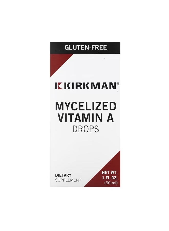 Kirkman Labs Mycelized Vitamin A Drops 1 fl oz 30 ml  - Image 1