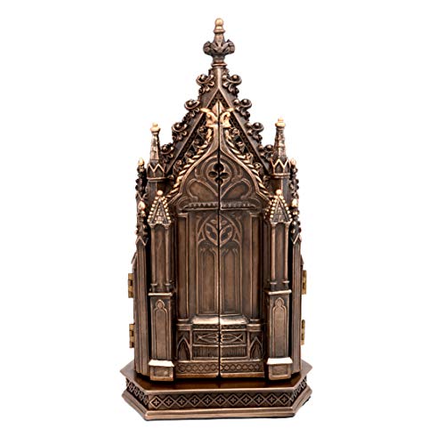 Aone India Polyresin Jesus Christ Nailed On The Cross Statue, 8 x 4 x 2 Inches, Bronze, 1 Piece - Image 2