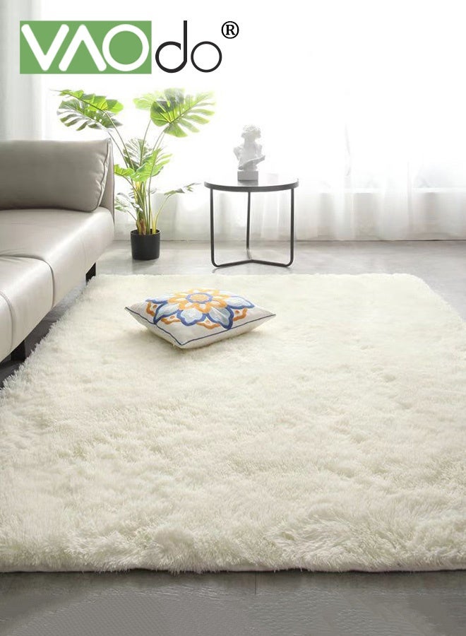 VAOdo Plush and Fluffy Carpet No Shedding Home Decoration Soft Runway Rug Suitable for Children's Room Dorm Bedside Rug - Image 1