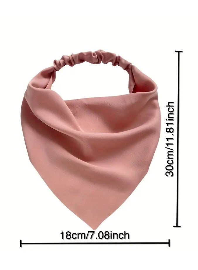 Rozino 6pcs Satin Triangle Hair Scarves for Women - Image 2