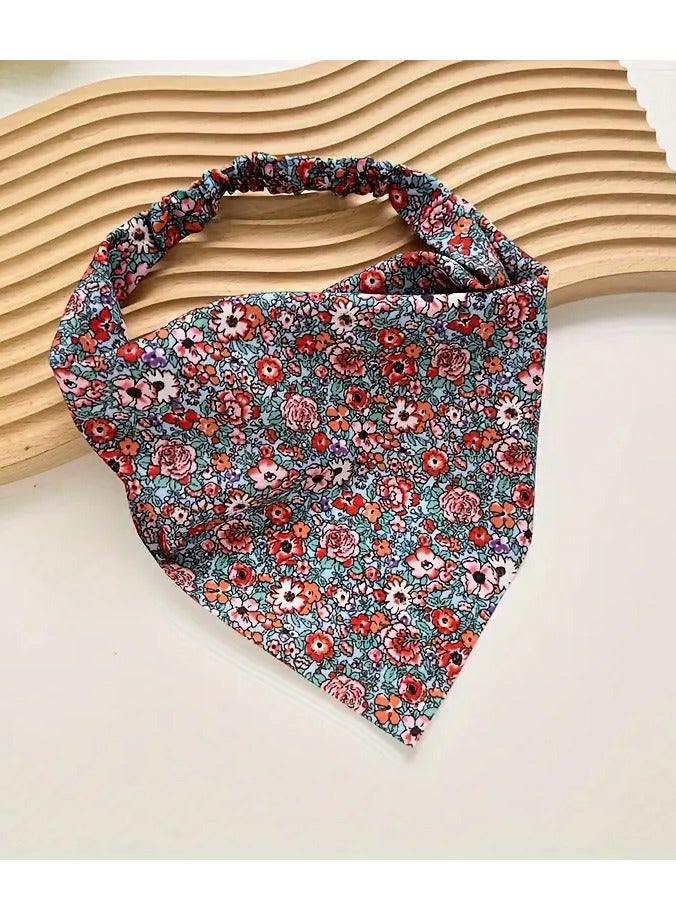 Rozino 6pcs Satin Triangle Hair Scarves for Women - Image 4