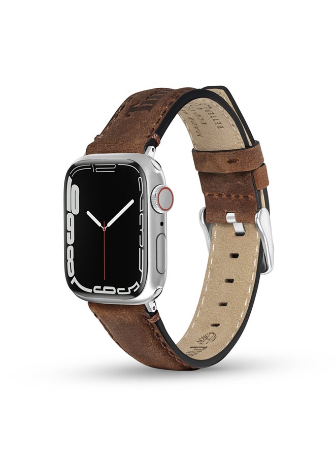 Timberland حزام جلدي بديل عالمي للرجال والنساء متوافق مع Apple Watch Series 3-9، SE 38-40-41، Samsung، Huawei أو ساعة كوارتز بعرض العروة 20 مم  - Image 2
