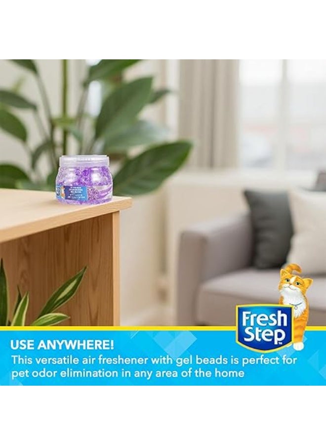 فريش ستيب حبيبات جل معطرة لصندوق فضلات القطط من فريش ستيب – برائحة اللافندر المنعشة لإزالة روائح الحيوانات الأليفة - Image 4