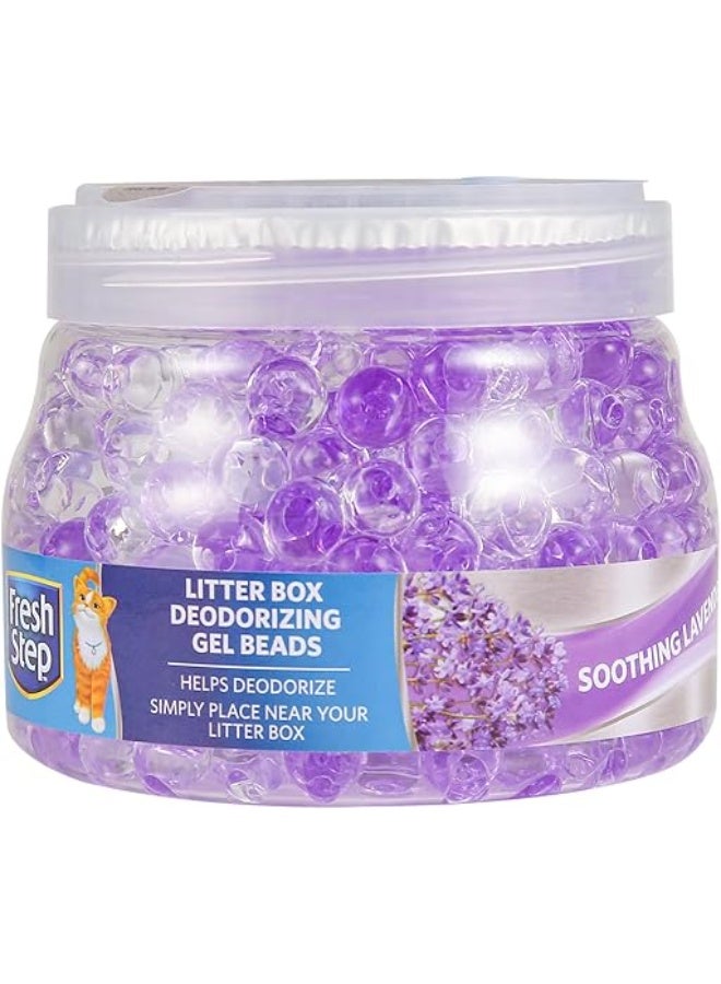 فريش ستيب حبيبات جل معطرة لصندوق فضلات القطط من فريش ستيب – برائحة اللافندر المنعشة لإزالة روائح الحيوانات الأليفة - Image 1