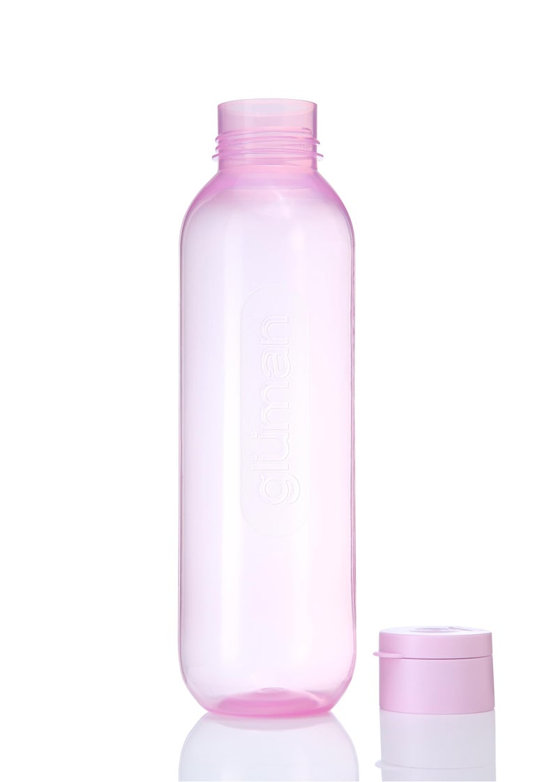 Gluman Spout-Lid Water Bottle Set of 3 | Anti Bacterial | 100% Food Grade | Dishwasher Safe | Freezer Safe | Recyclable (1100 ml Bottle) (Light Pink) - Image 3
