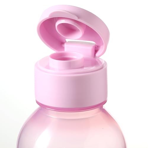 Gluman Spout-Lid Water Bottle Set of 3 | Anti Bacterial | 100% Food Grade | Dishwasher Safe | Freezer Safe | Recyclable (1100 ml Bottle) (Light Pink) - Image 2