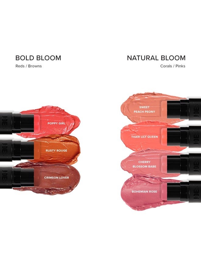 Nudestix Nudies Bloom Dewy and Radiant Cream Blush 3-in-1 All Over Face Colour For Cheeks, Eyes and Lips w/Blending Brush (Bohemian Rose) - Image 3