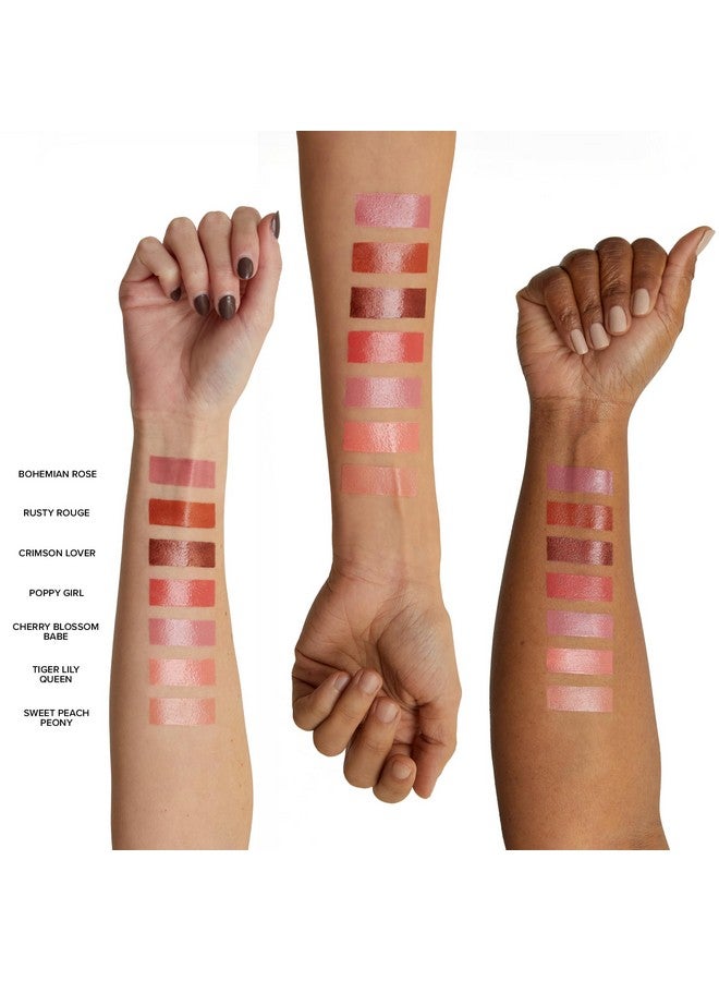 Nudestix Nudies Bloom Dewy and Radiant Cream Blush 3-in-1 All Over Face Colour For Cheeks, Eyes and Lips w/Blending Brush (Bohemian Rose) - Image 4