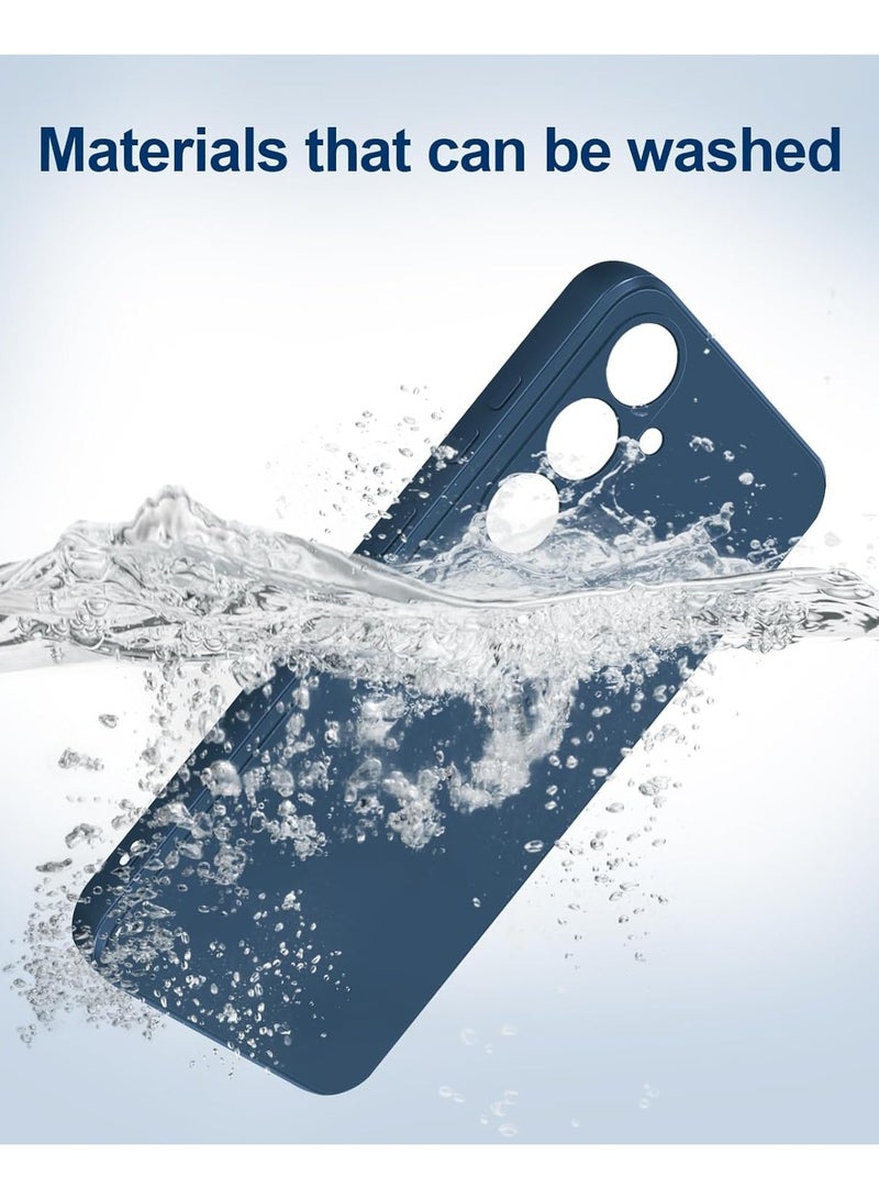 حافظة لهاتف سامسونج جالاكسي S25 بلس غطاء سيليكون ناعم مقاوم للصدمات بلمسة نهائية غير لامعة وغطاء خلفي داخلي من القماش مع حافظة حماية للكاميرا لهاتف جالاكسي S25 بلس - Image 4