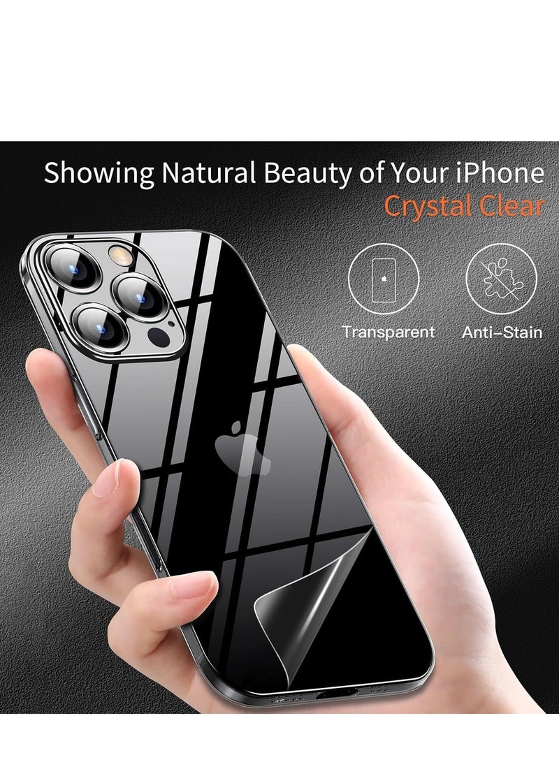 MUNTAQI iPhone 16 Pro Max Slim Case | 0.2mm Paper-Thin Lightweight Translucent Matte Finish | PP Back Protection | Anti-Fingerprint & Anti-Yellowing | Compatible with iPhone 16 Pro Max 6.9 Inch - Clear - Image 5